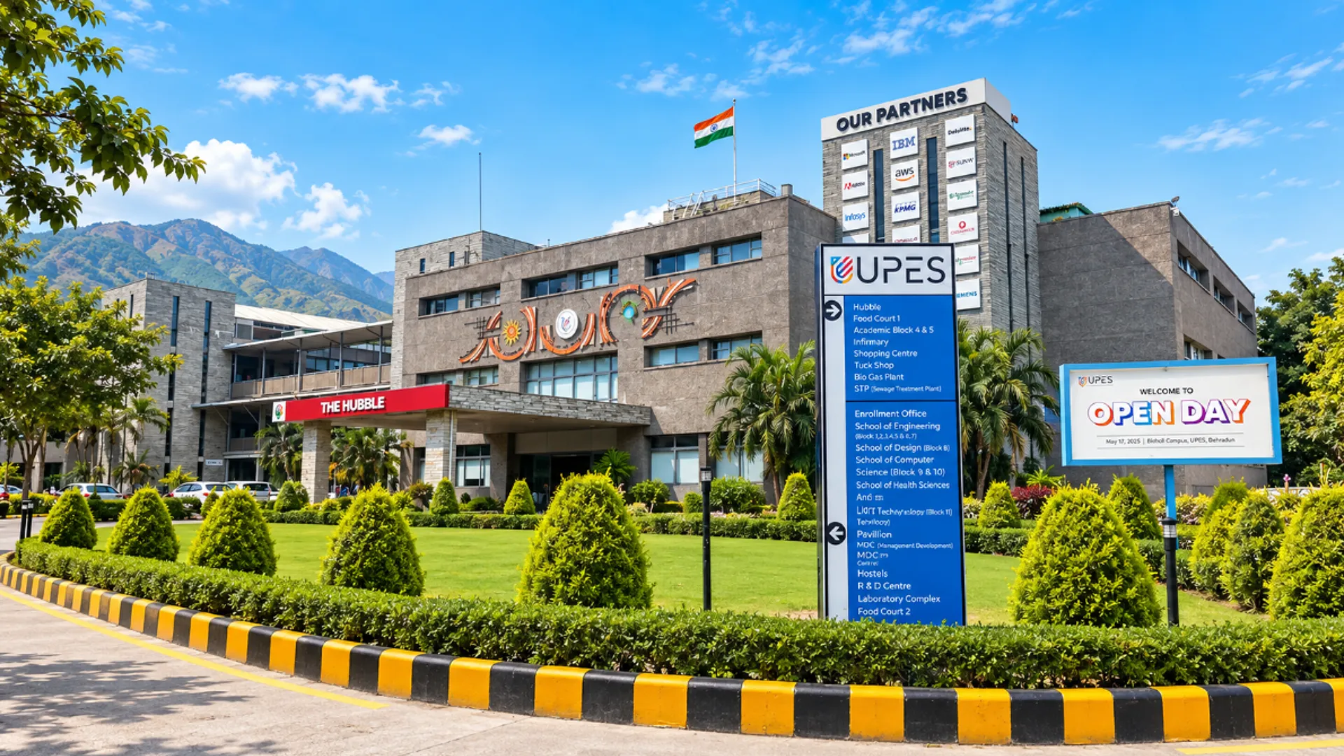 UPES Dehradun campus gate